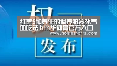 红枣5种养生的调养脏器补气血吃法|hth华体育官方入口(图2) hth华体育官方入口