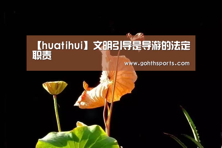 【huatihui】文明引导是导游的法定职责(图2) 华体会官网入口